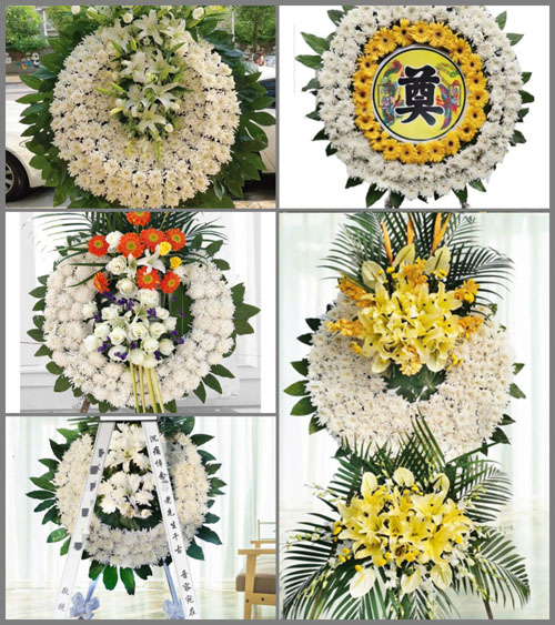广东肇庆市德庆县九市镇高村村花圈速递